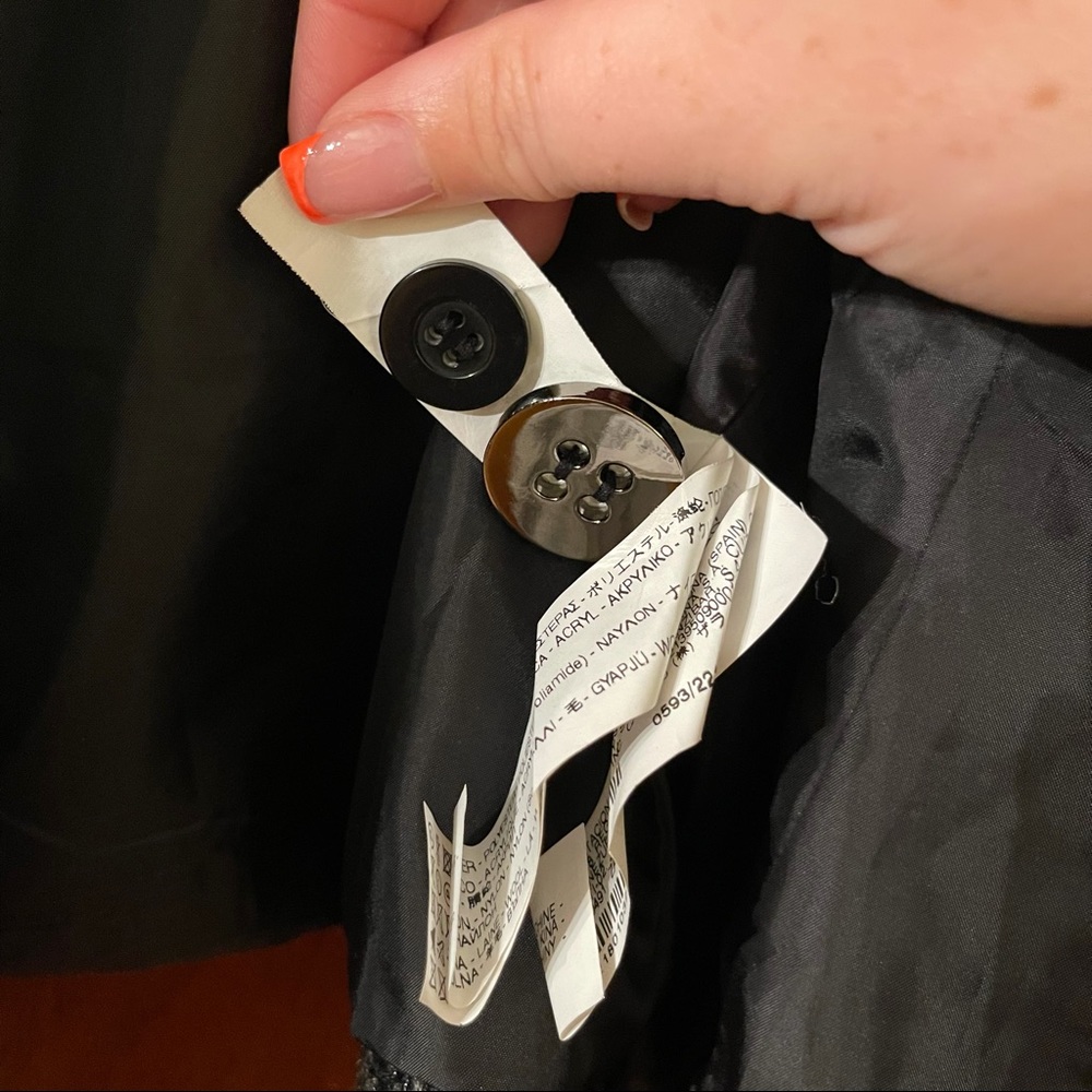 Zara Basic Tweed Button Up Blazer/Jacket - image 8